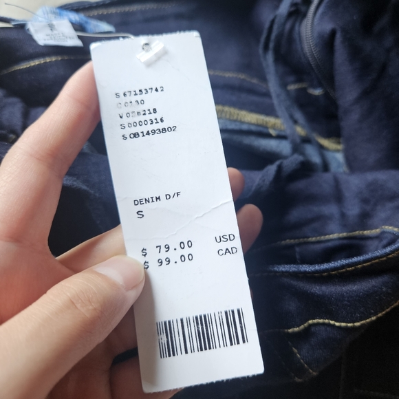 URBAN OUTFITTERS Jenny Denim Bustier Mini Dress Dark Denim Small NWT UO - Picture 6 of 15